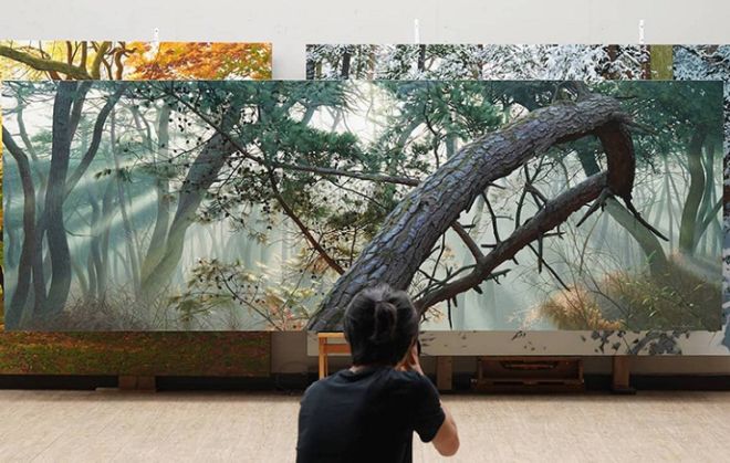 Korean Artist Makes Hyperrealistic Nature Paintings