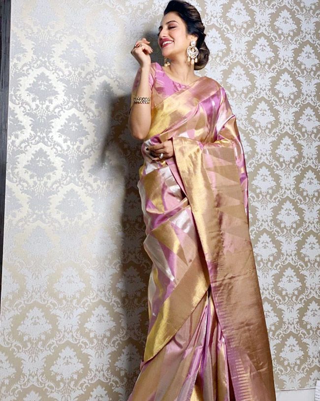 Nusrat Jahan's Shares Stunning Saree Pictures On Instagram