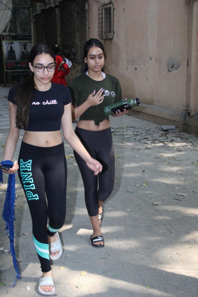 Shanaya Kapoor And Nysa Devgn Spotted After Their Dance Class