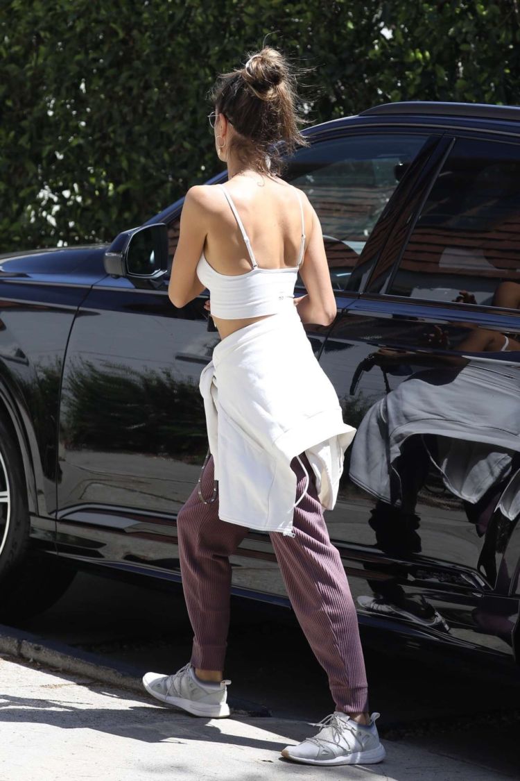Alessandra Ambrosio Arriving For Her Workout Session In Los Angeles