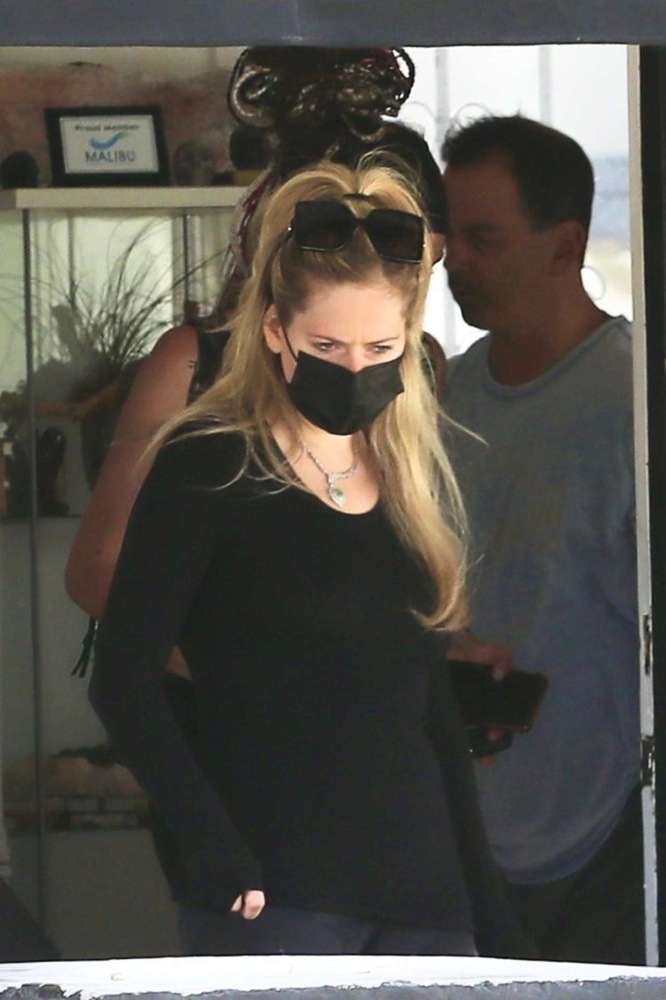 Avril Lavigne Candids At Crystals Store In Malibu