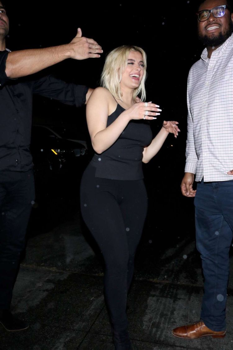 Bebe Rexha Arrives At Delilah Nightclub In West Hollywood