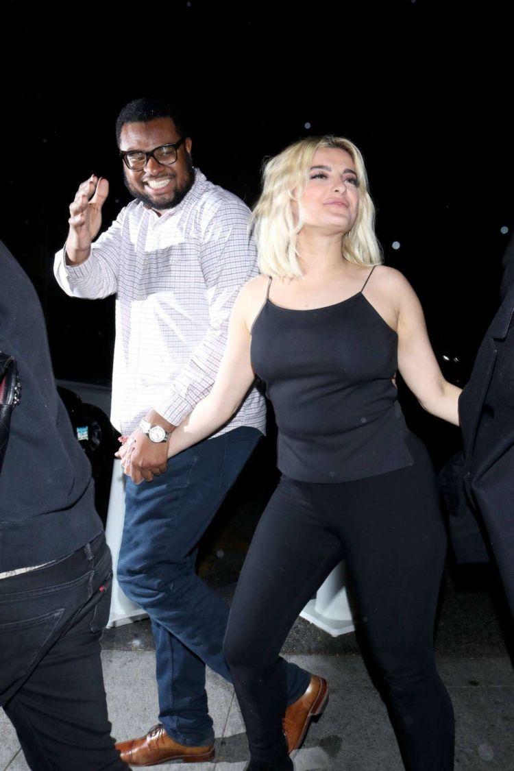 Bebe Rexha Arrives At Delilah Nightclub In West Hollywood