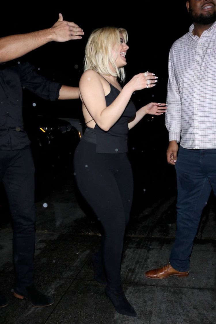 Bebe Rexha Arrives At Delilah Nightclub In West Hollywood