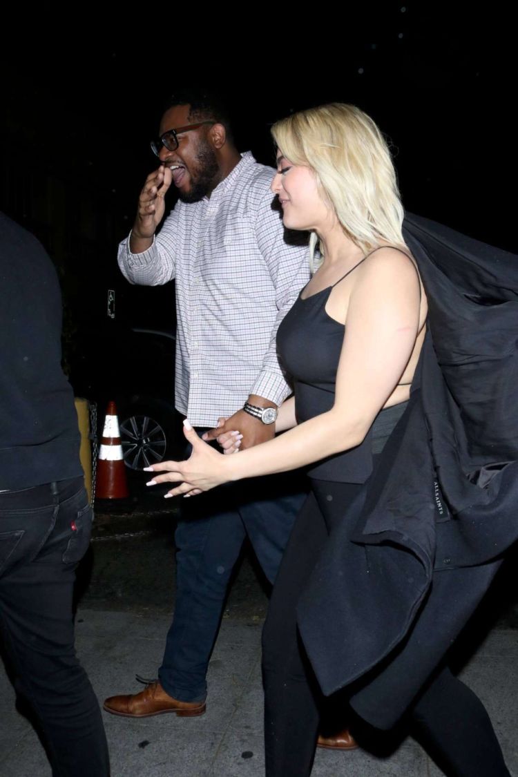 Bebe Rexha Arrives At Delilah Nightclub In West Hollywood