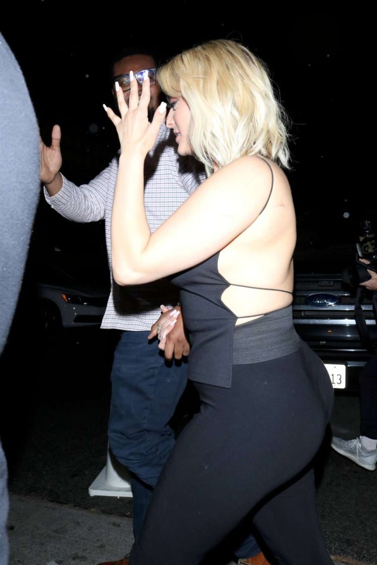 Bebe Rexha Arrives At Delilah Nightclub In West Hollywood