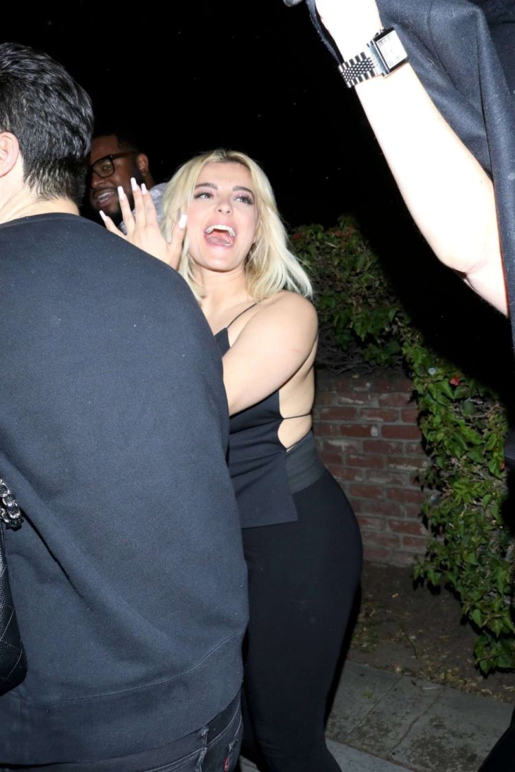 Bebe Rexha Arrives At Delilah Nightclub In West Hollywood