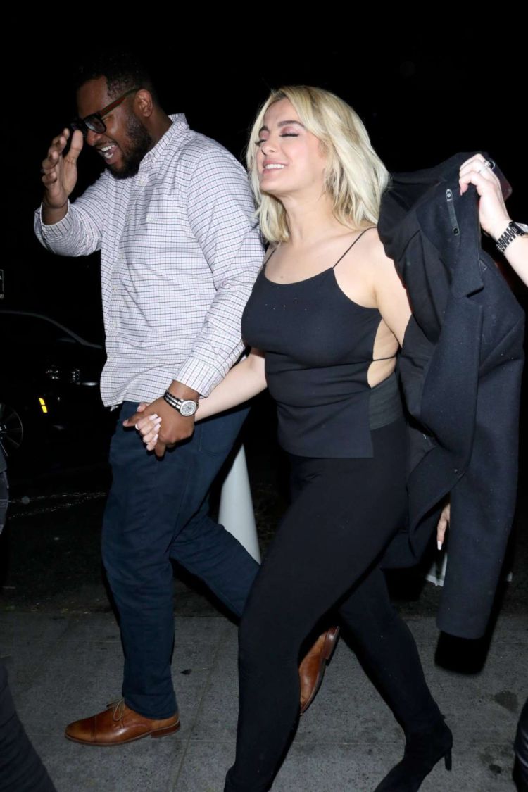 Bebe Rexha Arrives At Delilah Nightclub In West Hollywood