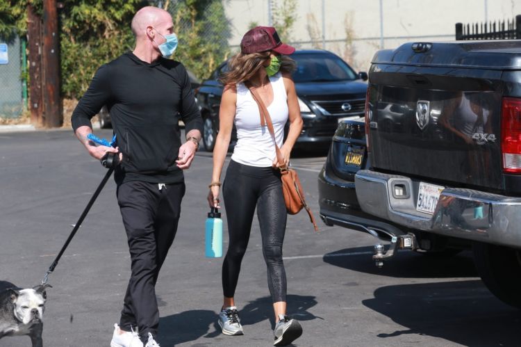 Brooke Burke In Tights Outside A Gym In West Hollywood
