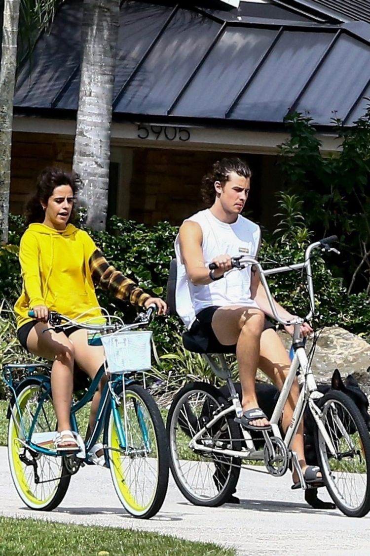 Camila Cabello Enjoy Riding A Bicycle In Miami