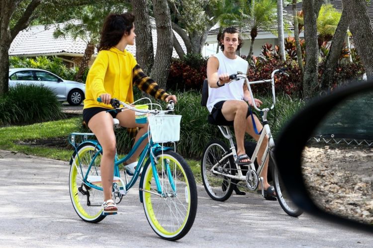 Camila Cabello Enjoy Riding A Bicycle In Miami