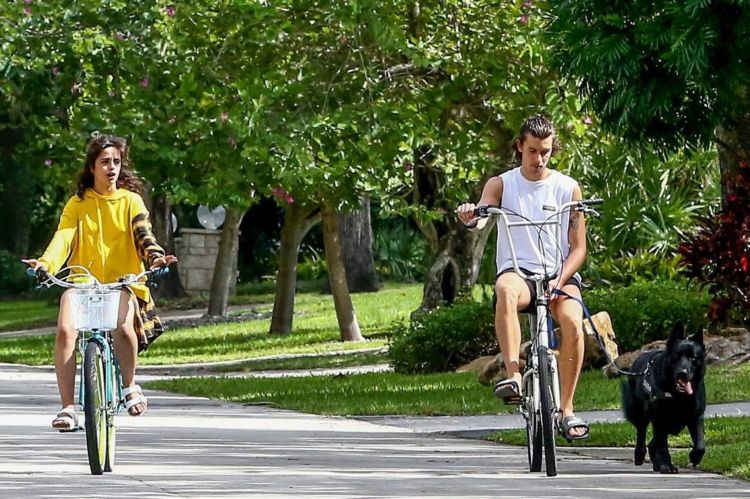 Camila Cabello Enjoy Riding A Bicycle In Miami