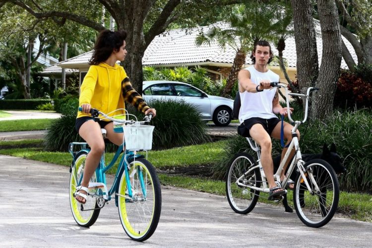 Camila Cabello Enjoy Riding A Bicycle In Miami