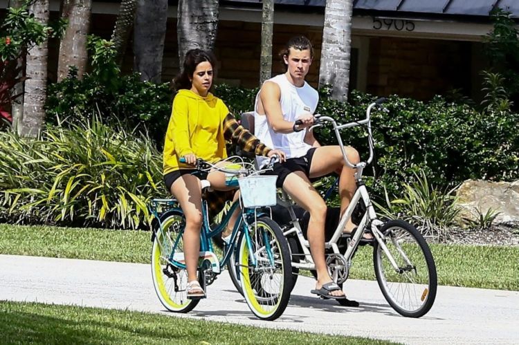 Camila Cabello Enjoy Riding A Bicycle In Miami