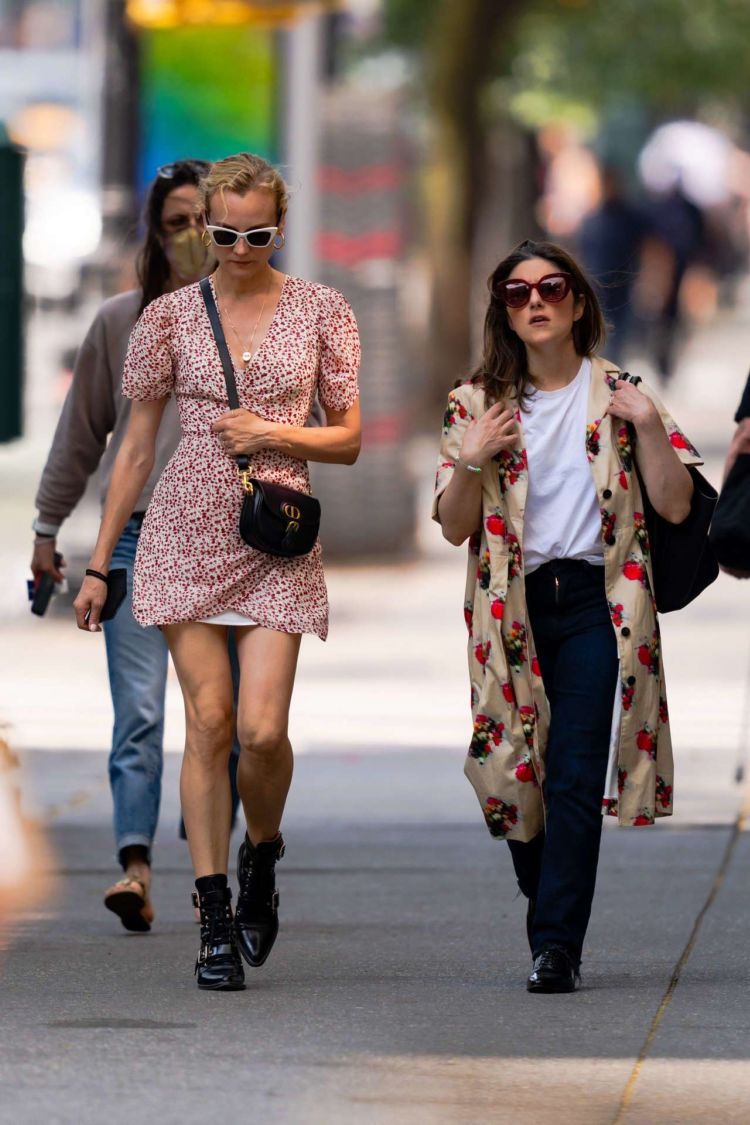 Diane Kruger Goes Out With A Friend In NYC