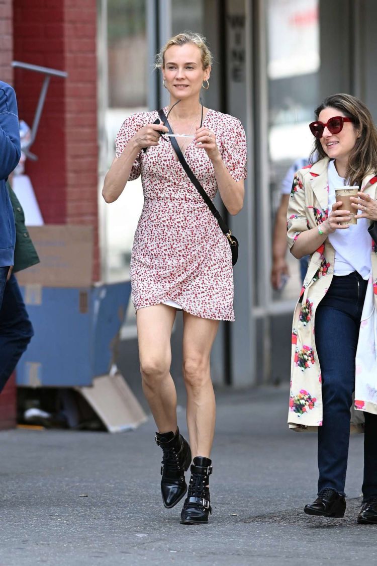 Diane Kruger Goes Out With A Friend In NYC