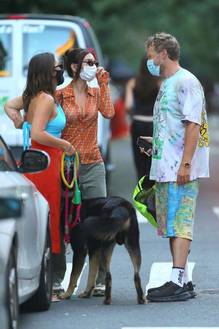 Emily Ratajkowski Spotted Walking Her Dog Out In New York