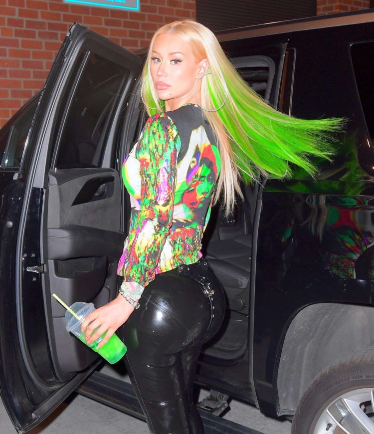 Iggy Azalea Spotted In Shiny Leather Pants Out In New York