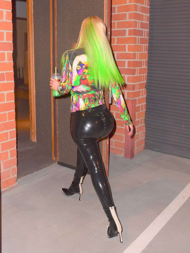 Iggy Azalea Spotted In Shiny Leather Pants Out In New York