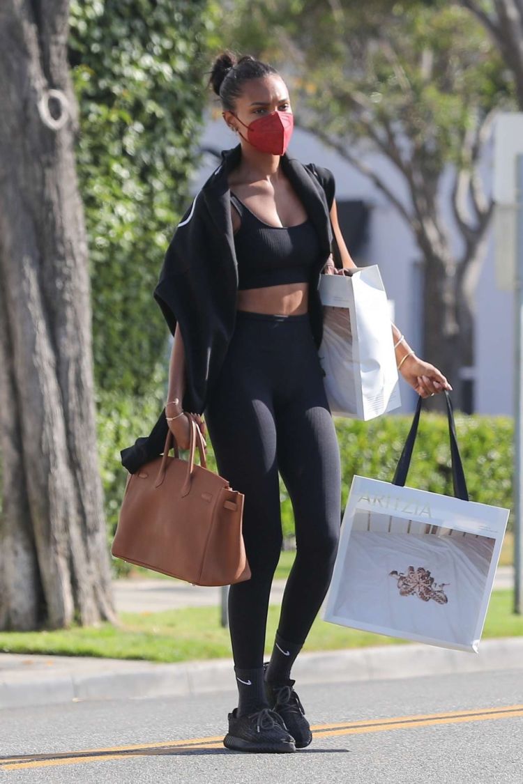Jasmine Tookes Shopping Candids In Beverly Hills