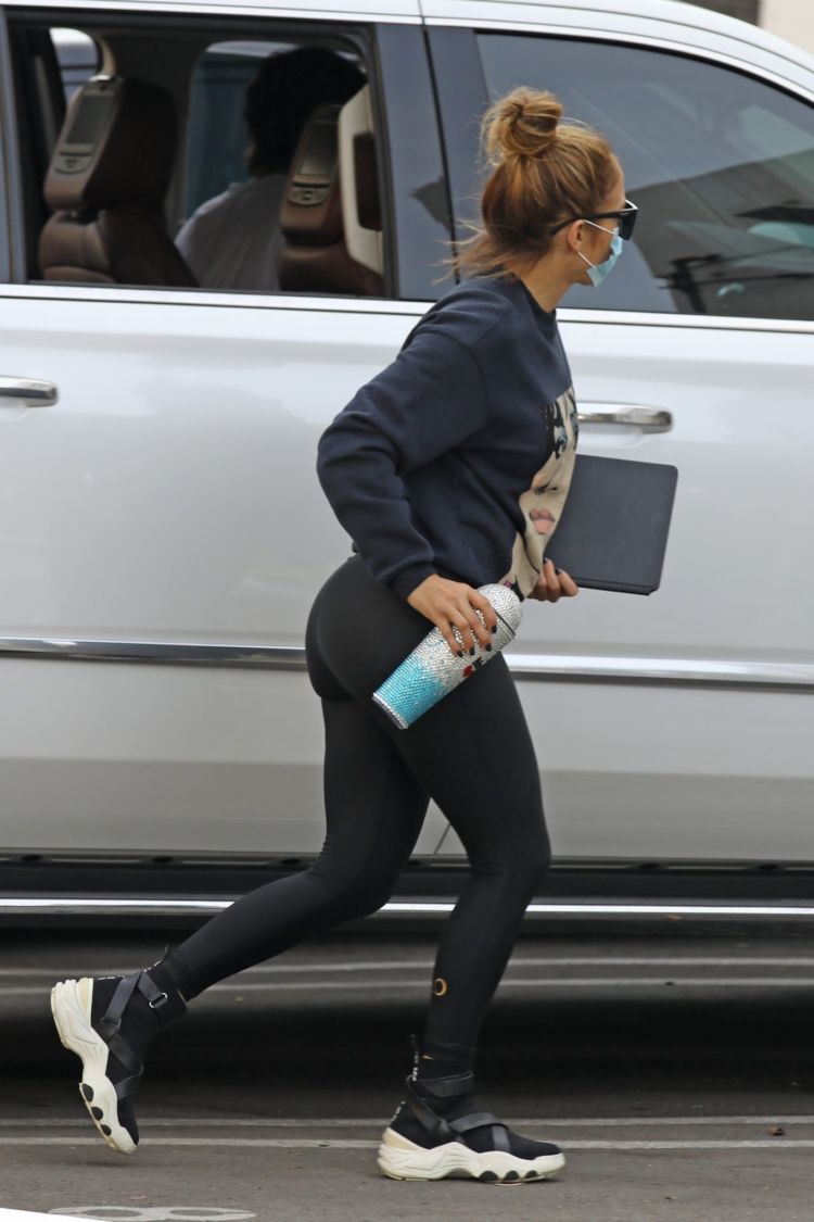 Jennifer Lopez Spotted Heading For A Business Meeting In Beverly Hills