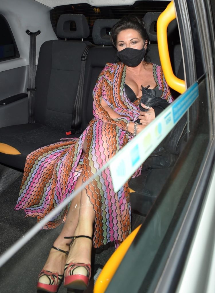 Jessie Wallace Goes Out For A Night Out In London