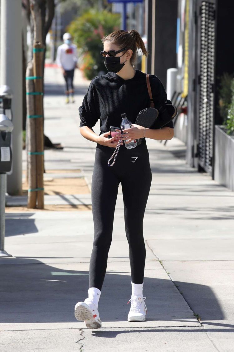 Kaia Gerber Spotted Leaving Her Gym In West Hollywood