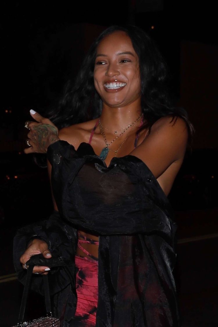 Karrueche Tran Spotted Outside Catch In West Hollywood