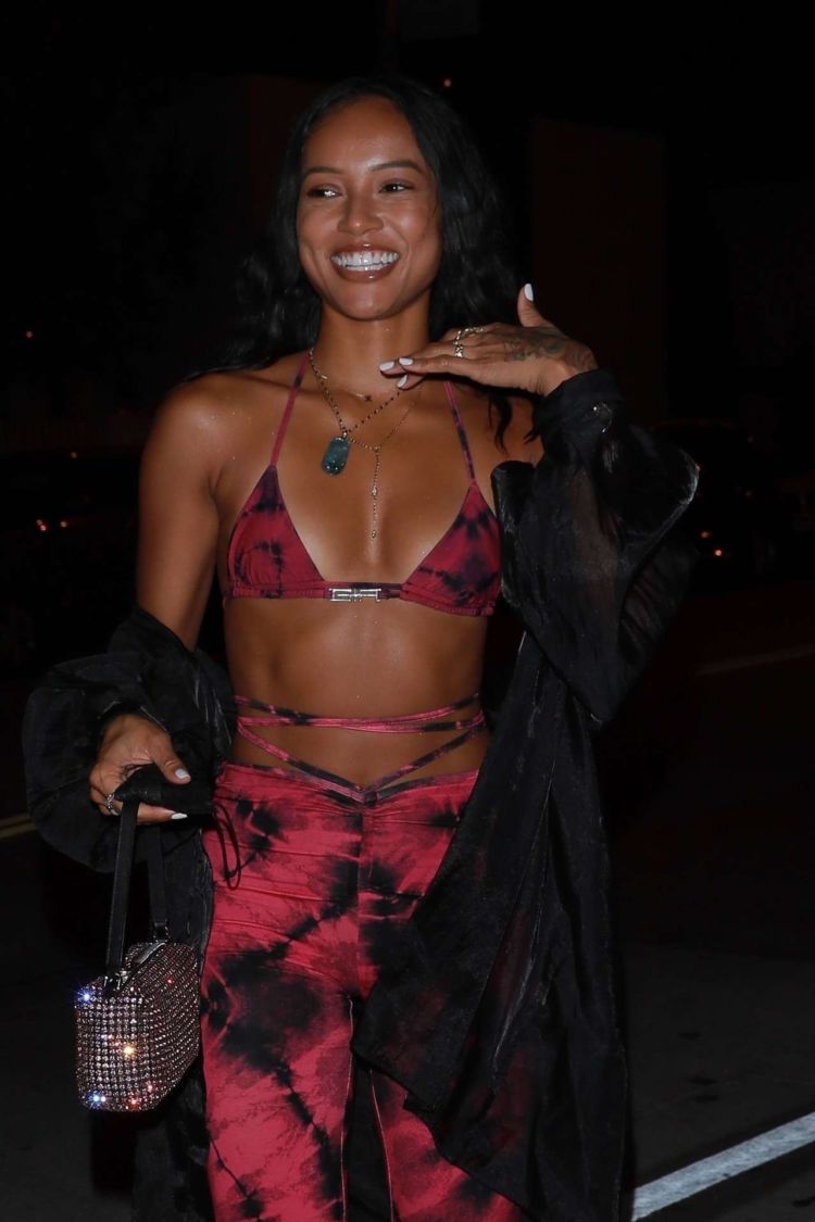 Karrueche Tran Spotted Outside Catch In West Hollywood