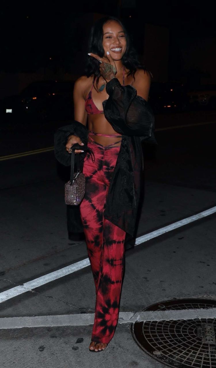 Karrueche Tran Spotted Outside Catch In West Hollywood