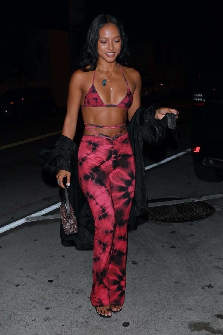 Karrueche Tran Spotted Outside Catch In West Hollywood