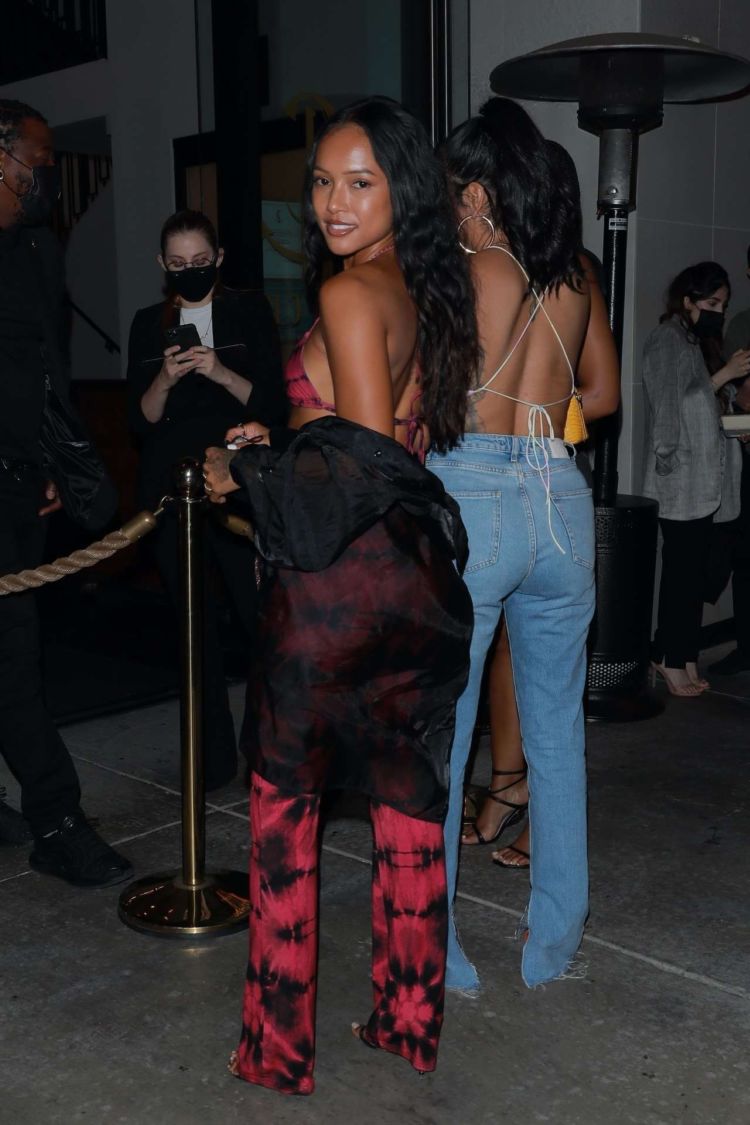 Karrueche Tran Spotted Outside Catch In West Hollywood