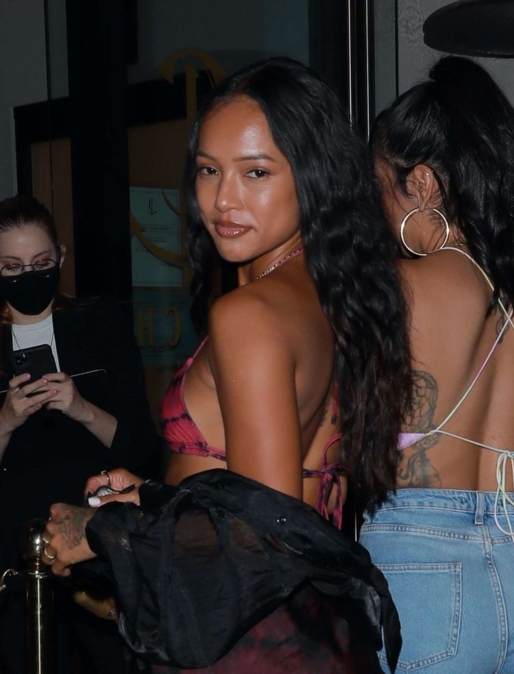 Karrueche Tran Spotted Outside Catch In West Hollywood