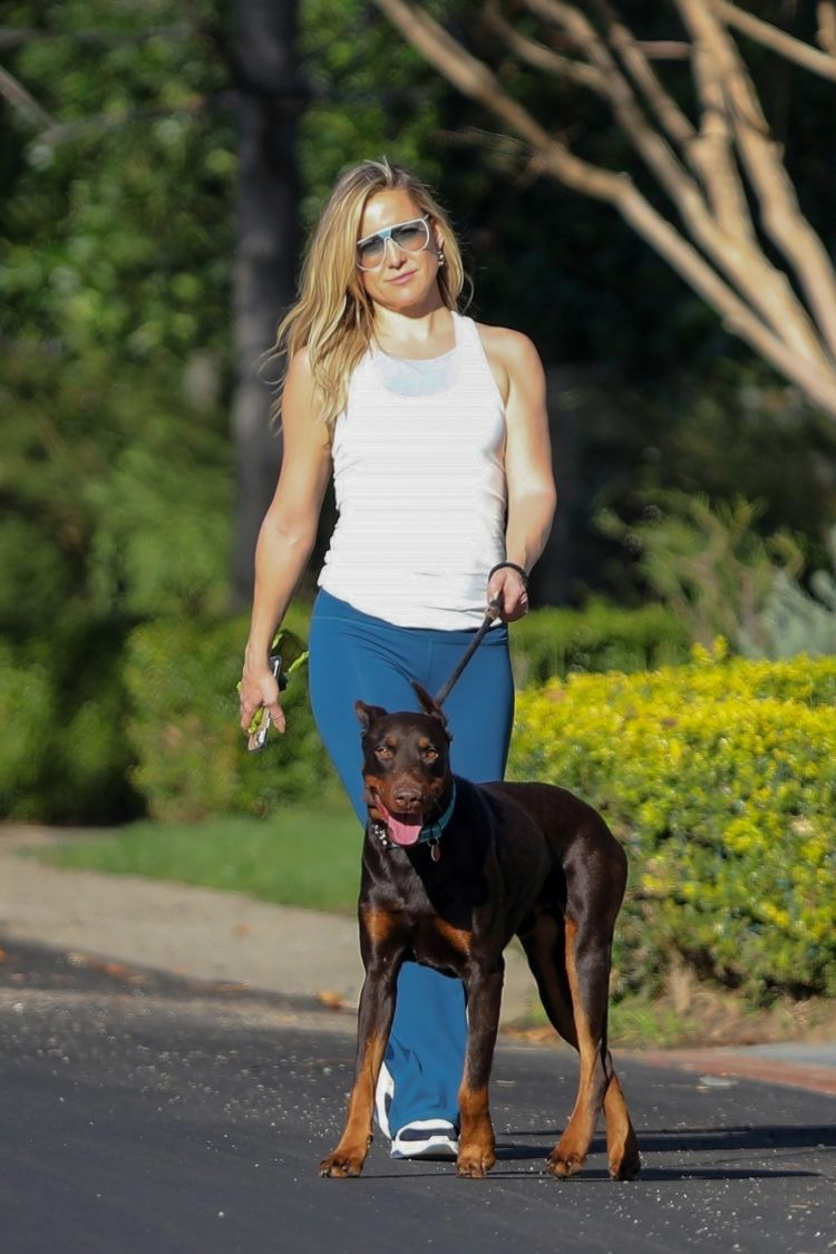Kate Hudson Spotted Walking Her Dog In Pacific Palisades