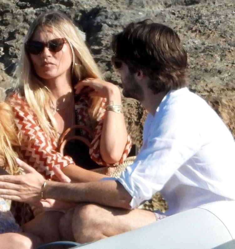 Kate Moss Spotted On The Beach During Her Holiday In Formentera