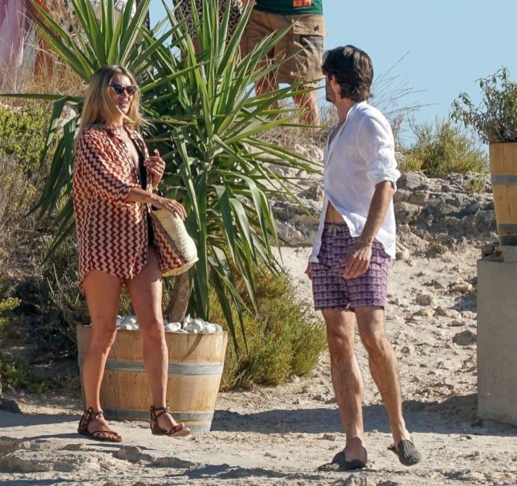 Kate Moss Spotted On The Beach During Her Holiday In Formentera