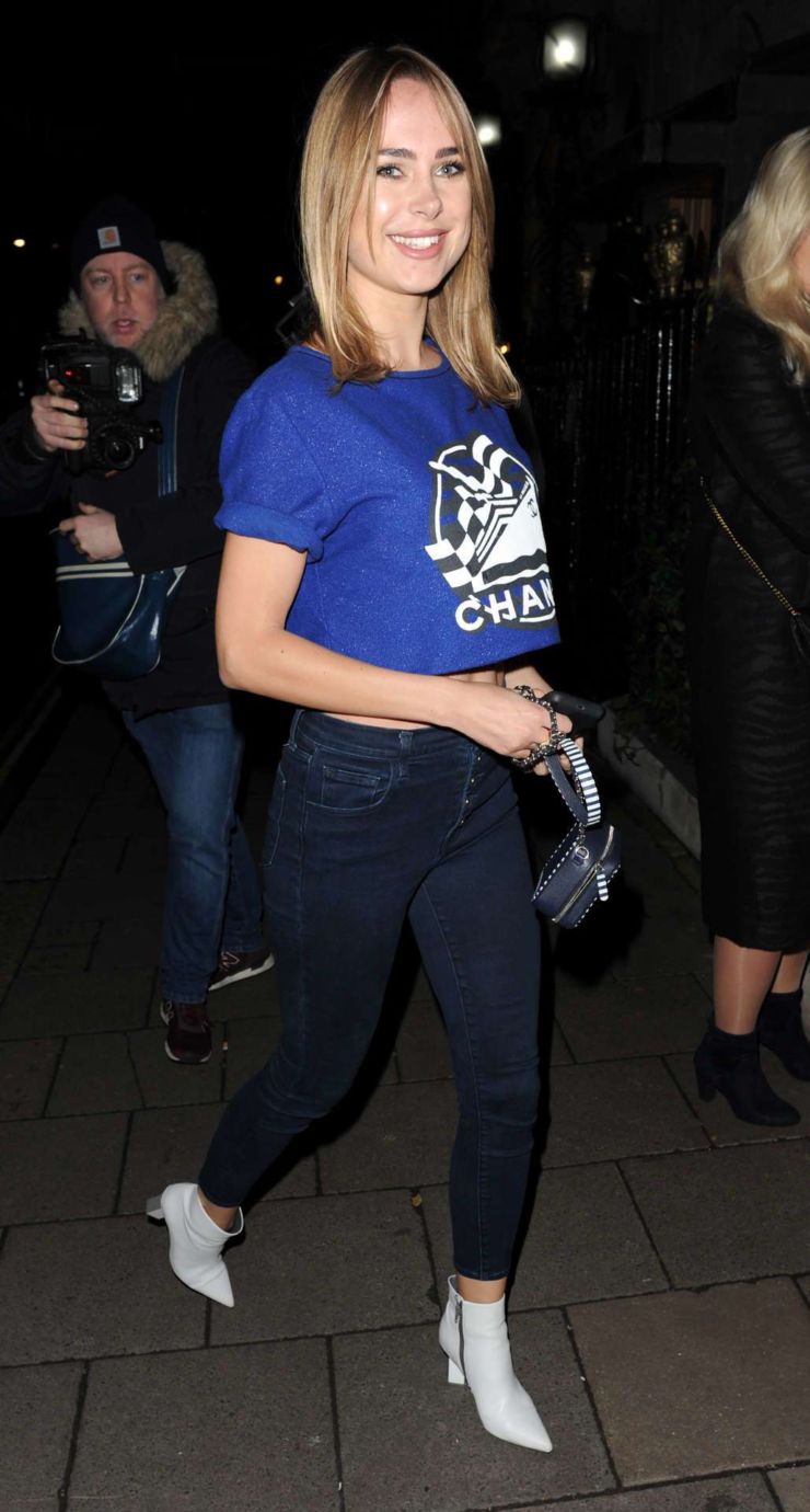 Kimberley Garner Spotted Outside Annabel's In London