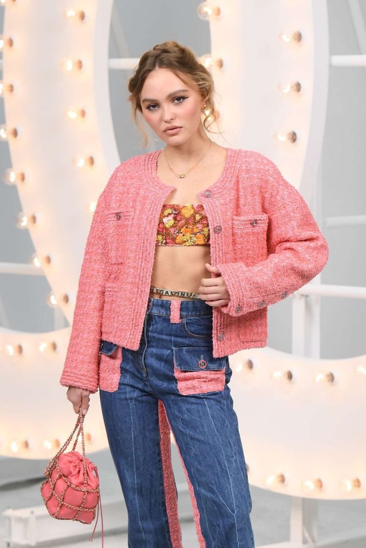 Lily-Rose Depp Poses At Chanel Photocall