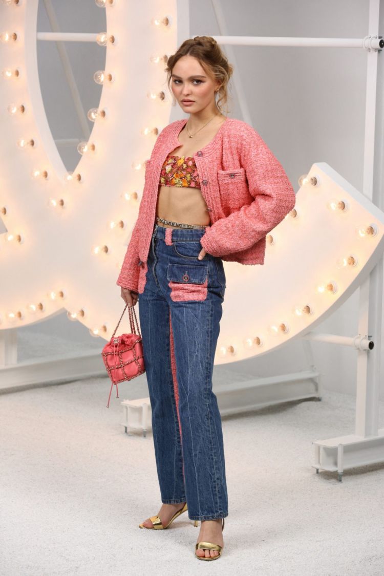 Lily-Rose Depp Poses At Chanel Photocall