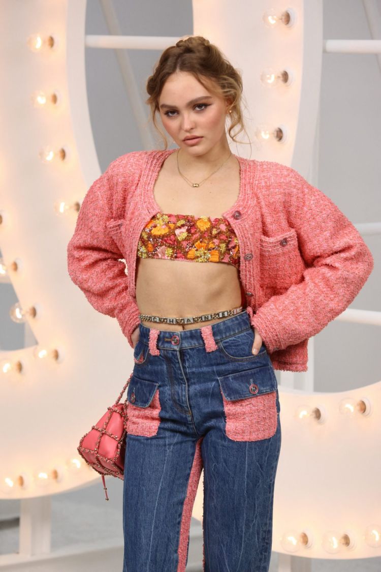 Lily-Rose Depp Poses At Chanel Photocall