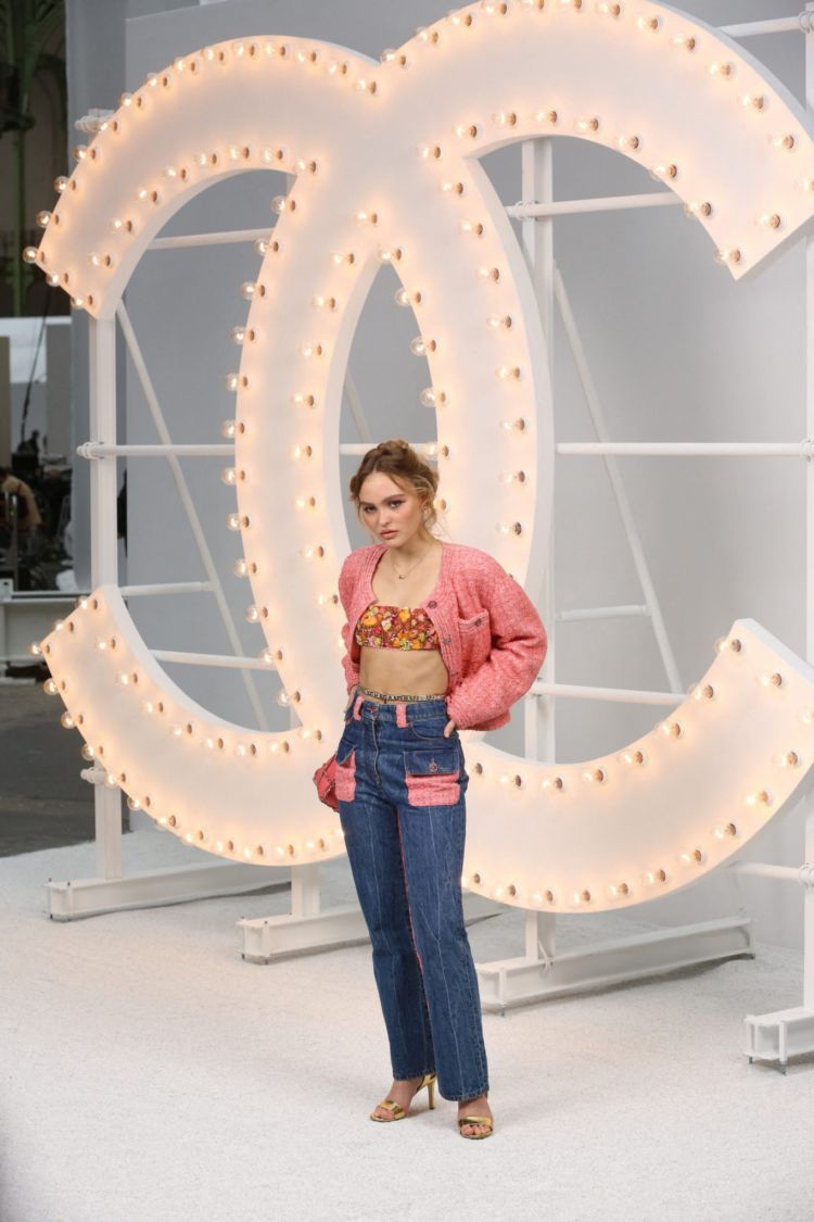 Lily-Rose Depp Poses At Chanel Photocall