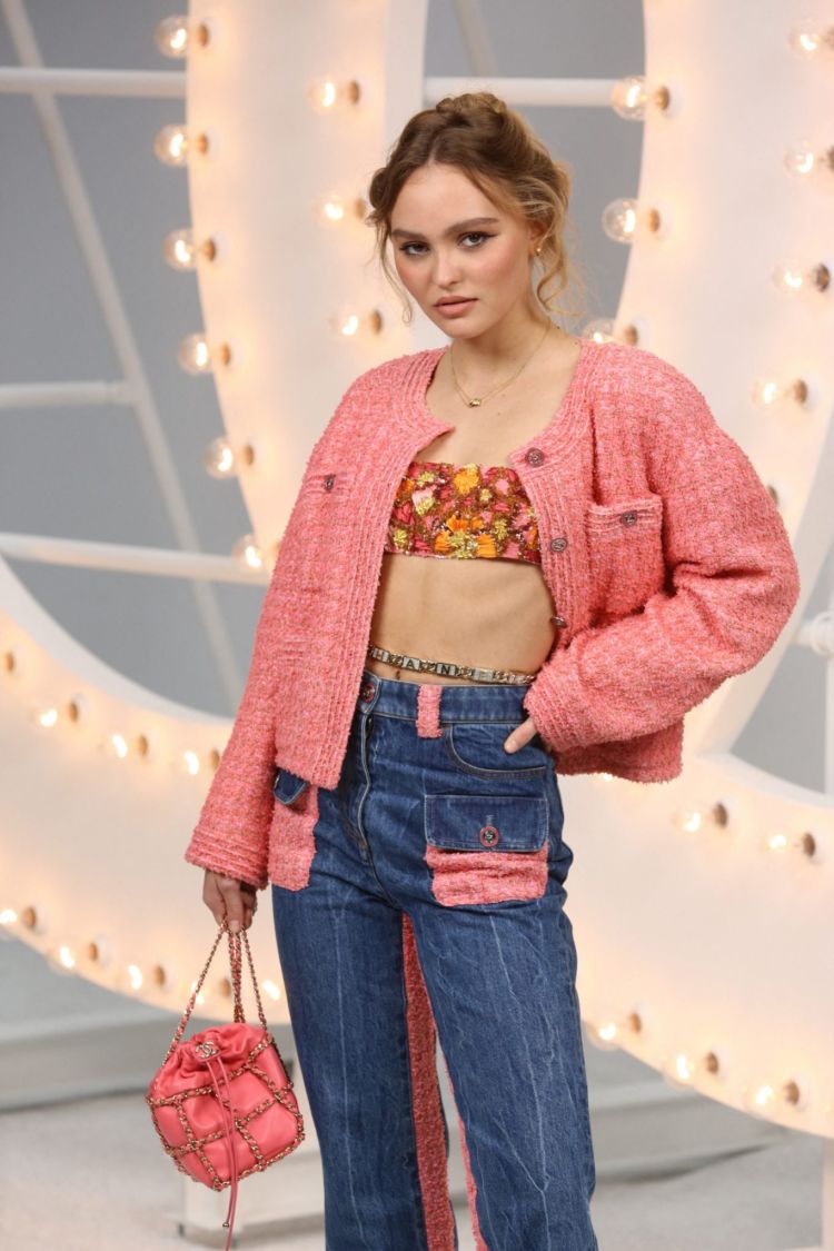 Lily-Rose Depp Poses At Chanel Photocall