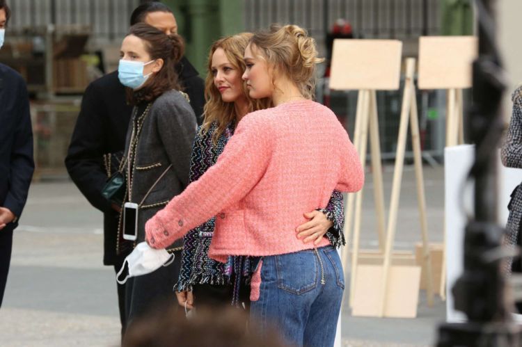 Lily-Rose Depp Poses At Chanel Photocall