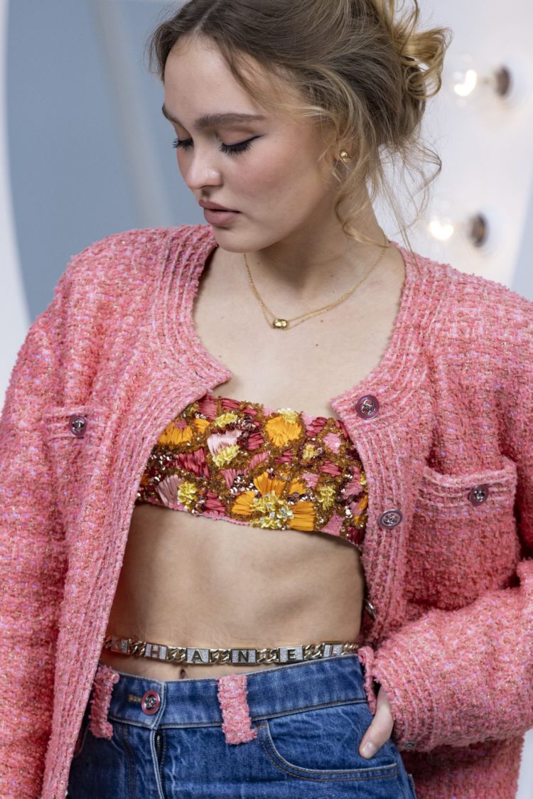 Lily-Rose Depp Poses At Chanel Photocall
