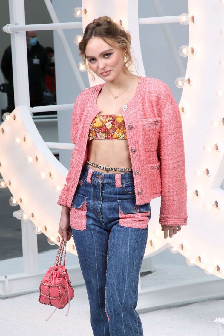 Lily-Rose Depp Poses At Chanel Photocall