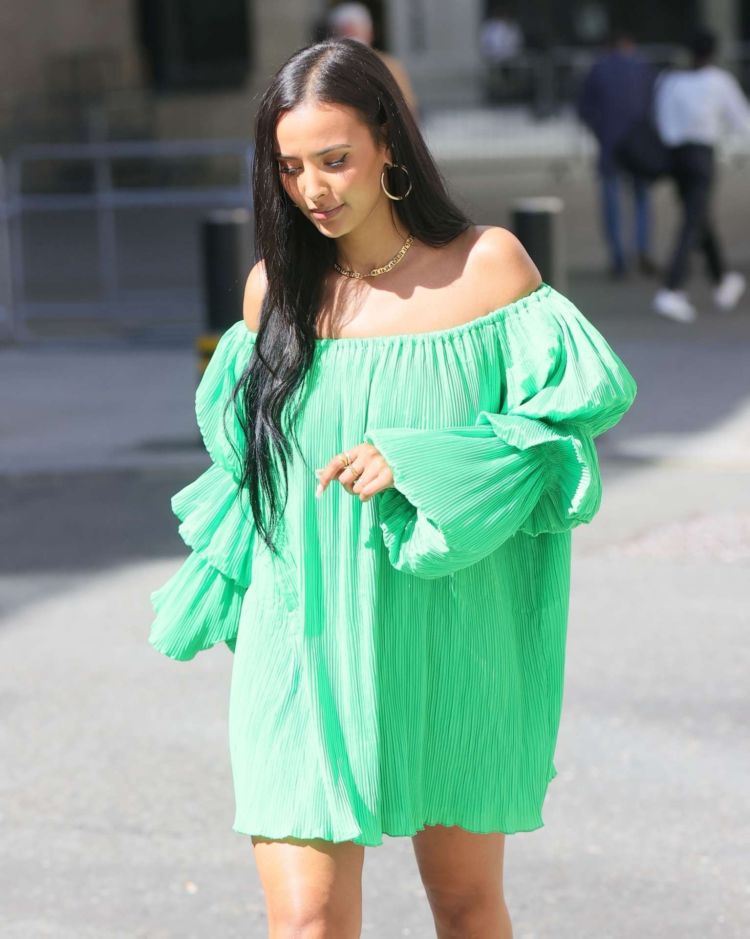 Gorgeous Maya Jama Spotted At BBC Studios In London