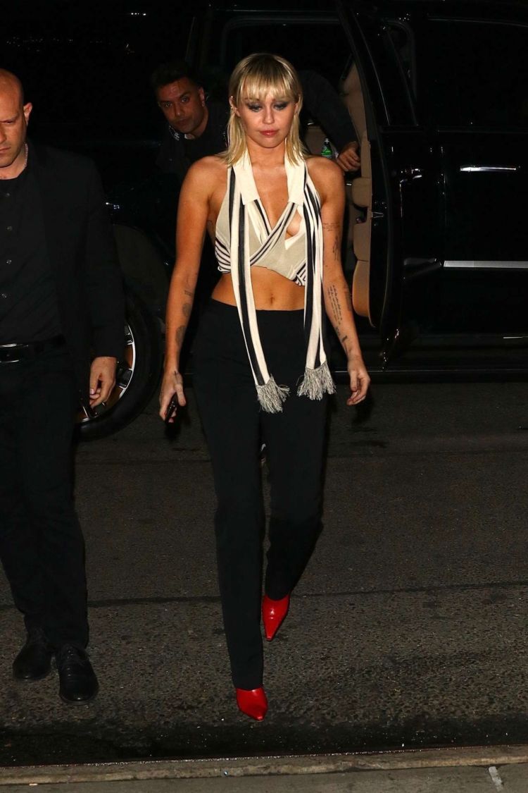 Miley Cyrus Candids Outside The Bowery Hotel In New York