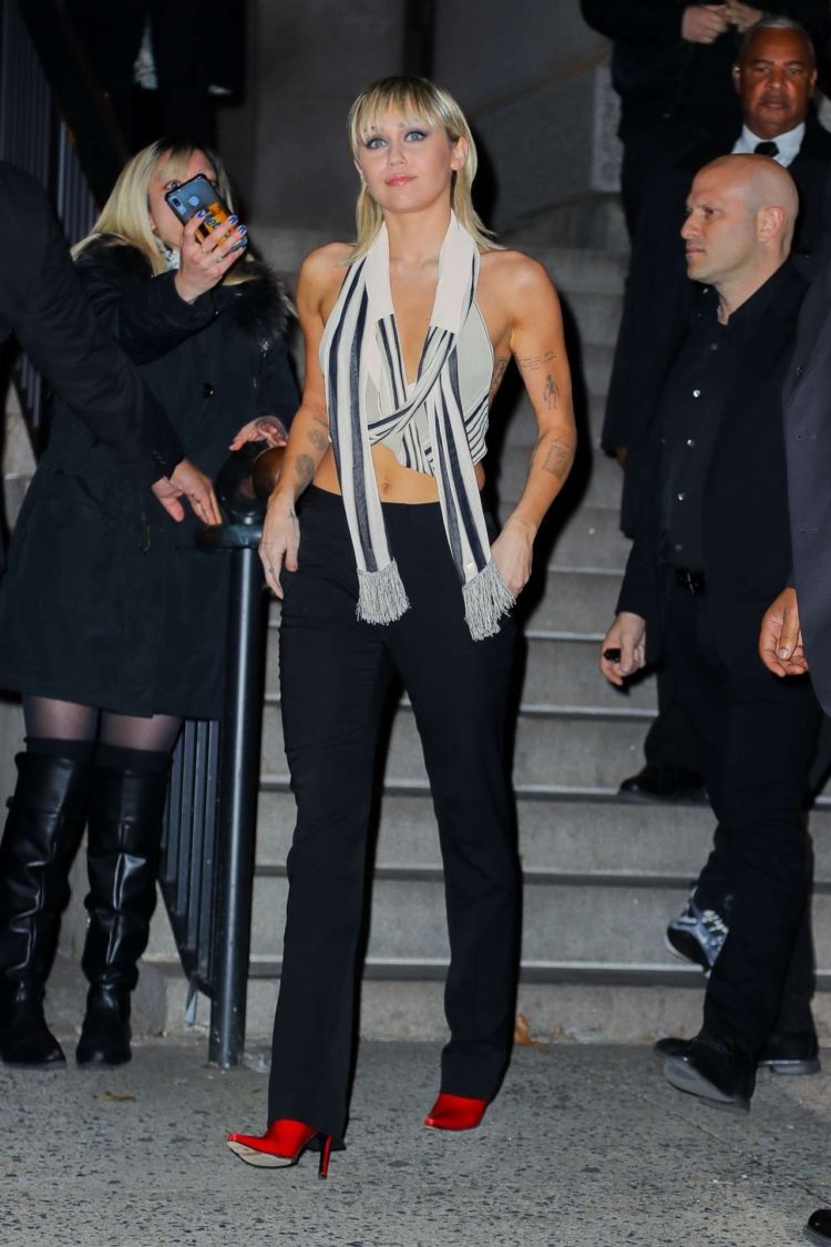 Miley Cyrus Candids Outside The Bowery Hotel In New York