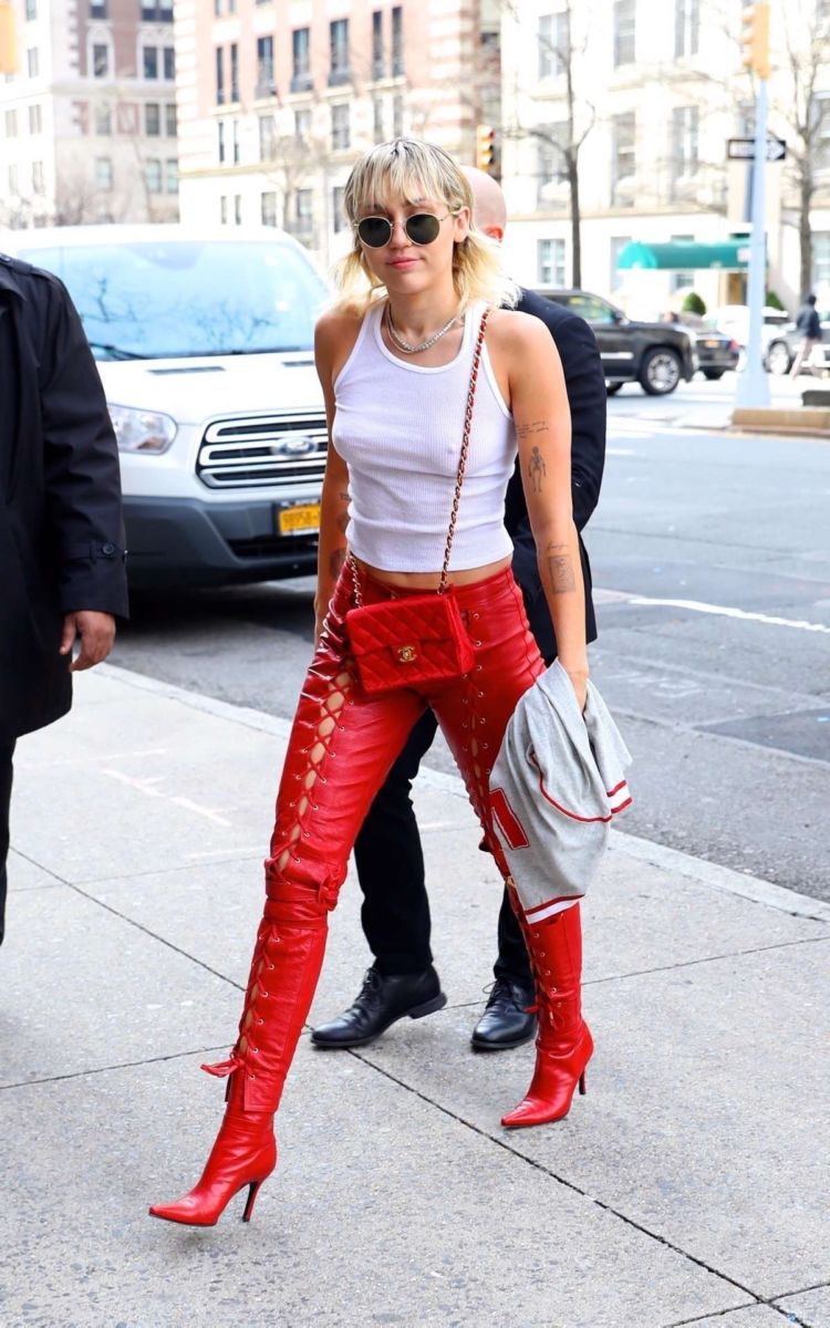 Miley Cyrus Out And About Candids In New York City