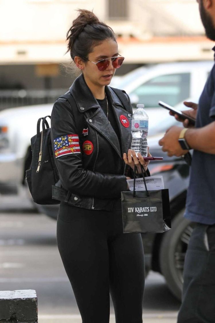 Nina Dobrev Shopping At XIV Karats In Beverly Hills